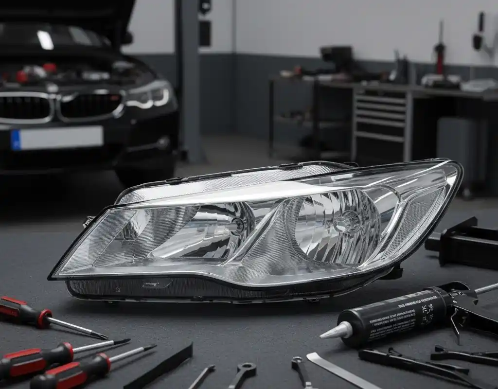 Замена стекла фар